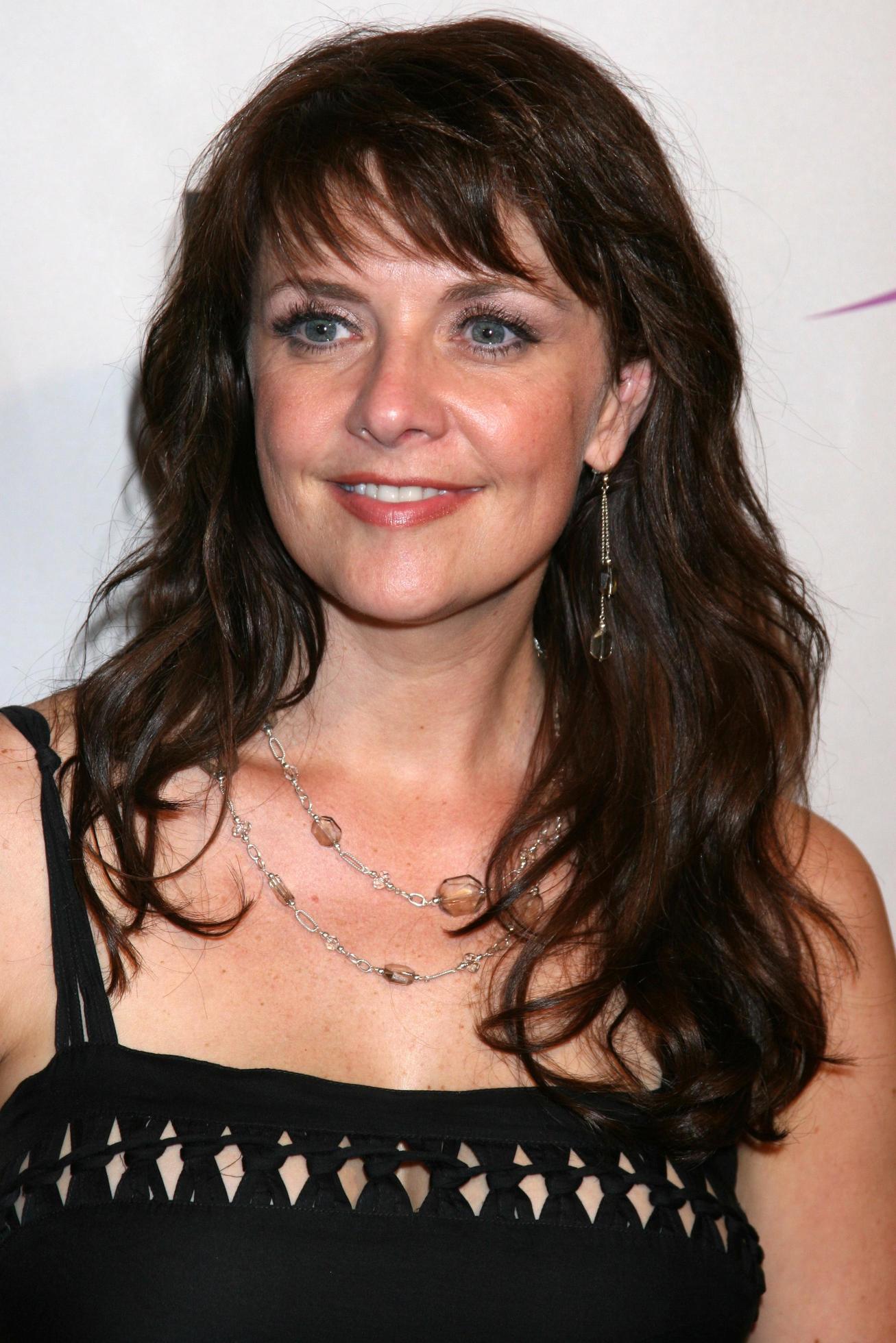 Amanda Tapping arriving at the NBC TCA Party at the Beverly Hilton