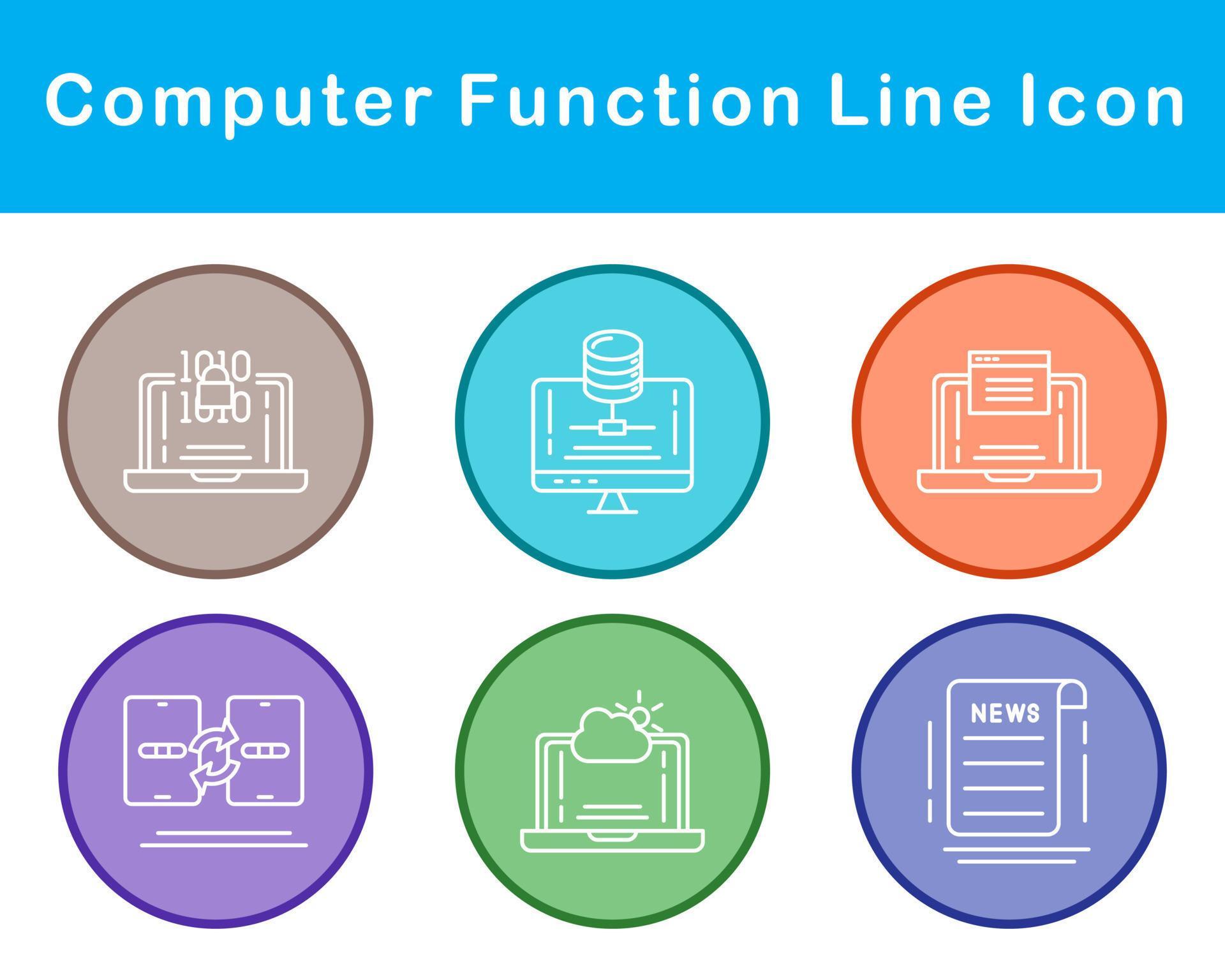 Computer Function Vector Icon Set 21375154 Vector Art at Vecteezy