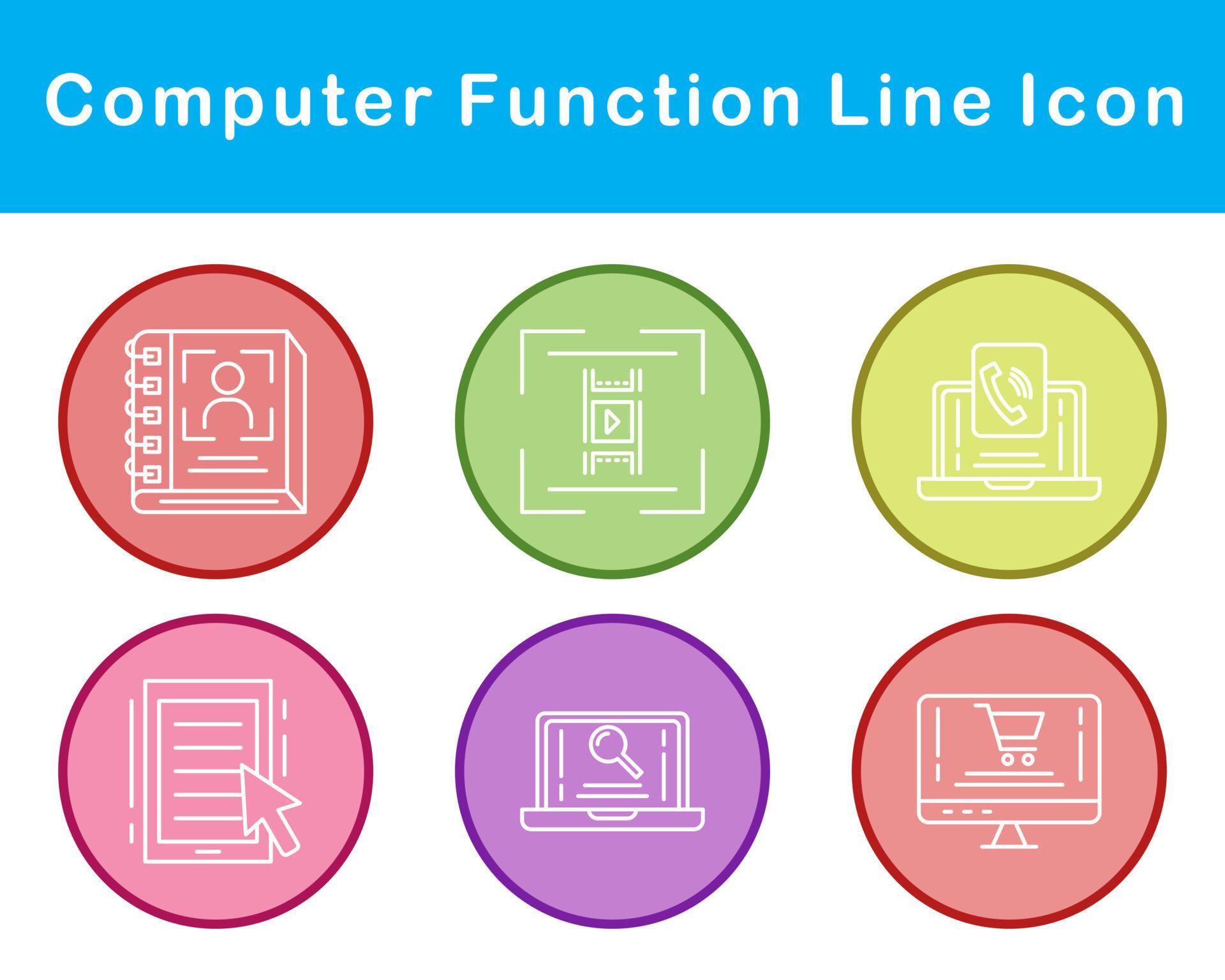 Computer Function Vector Icon Set 21375157 Vector Art at Vecteezy