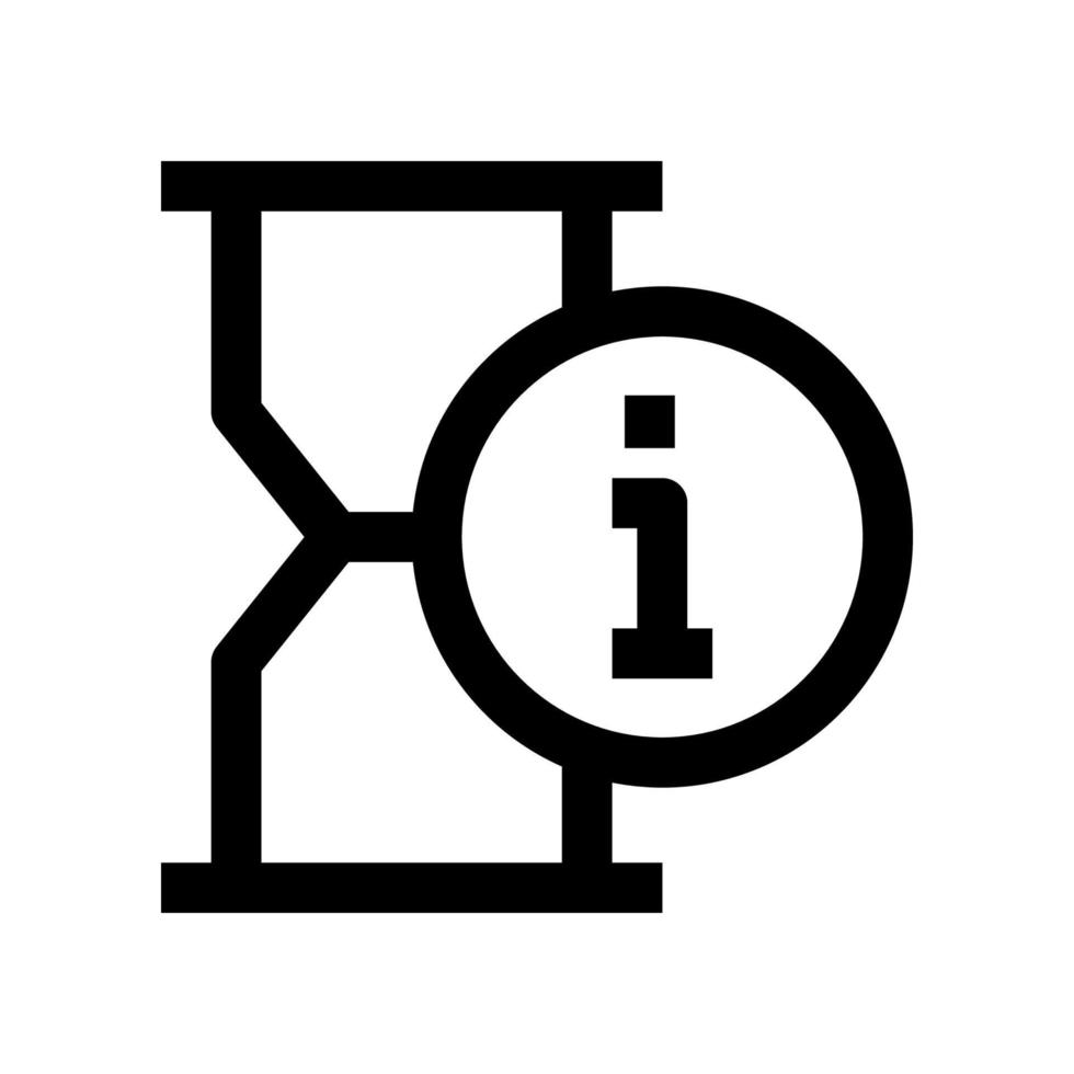 icono de reloj de arena para su sitio web, móvil, presentación y diseño de logotipo. vector