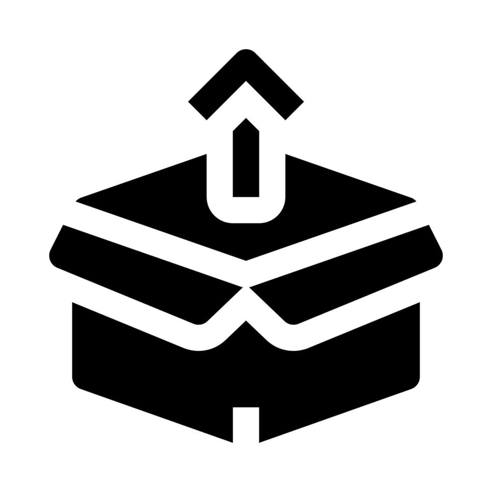 open box icon for your website, mobile, presentation, and logo design. vector