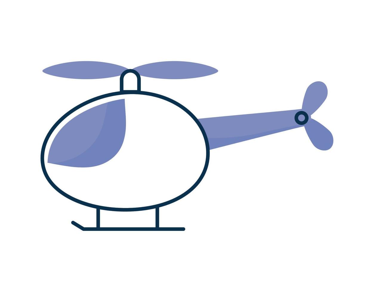 purple helicopter design vector