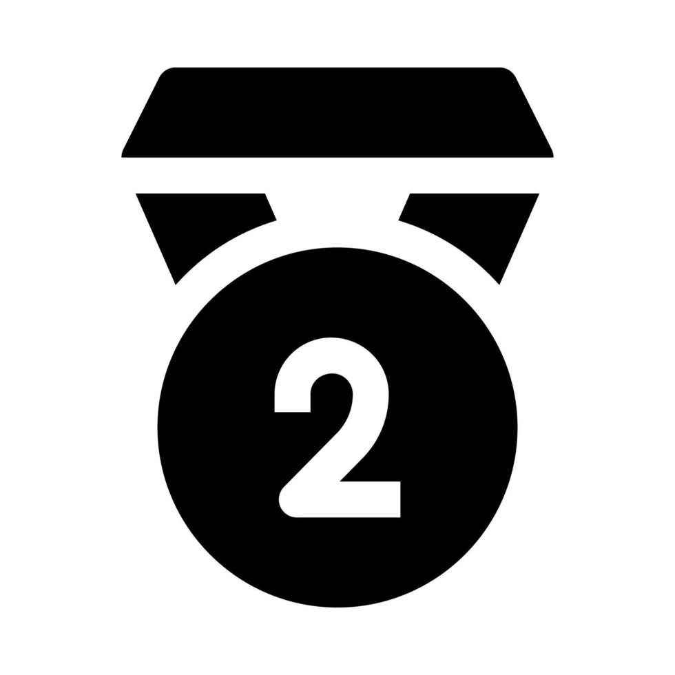 silver medal icon for your website, mobile, presentation, and logo design. vector