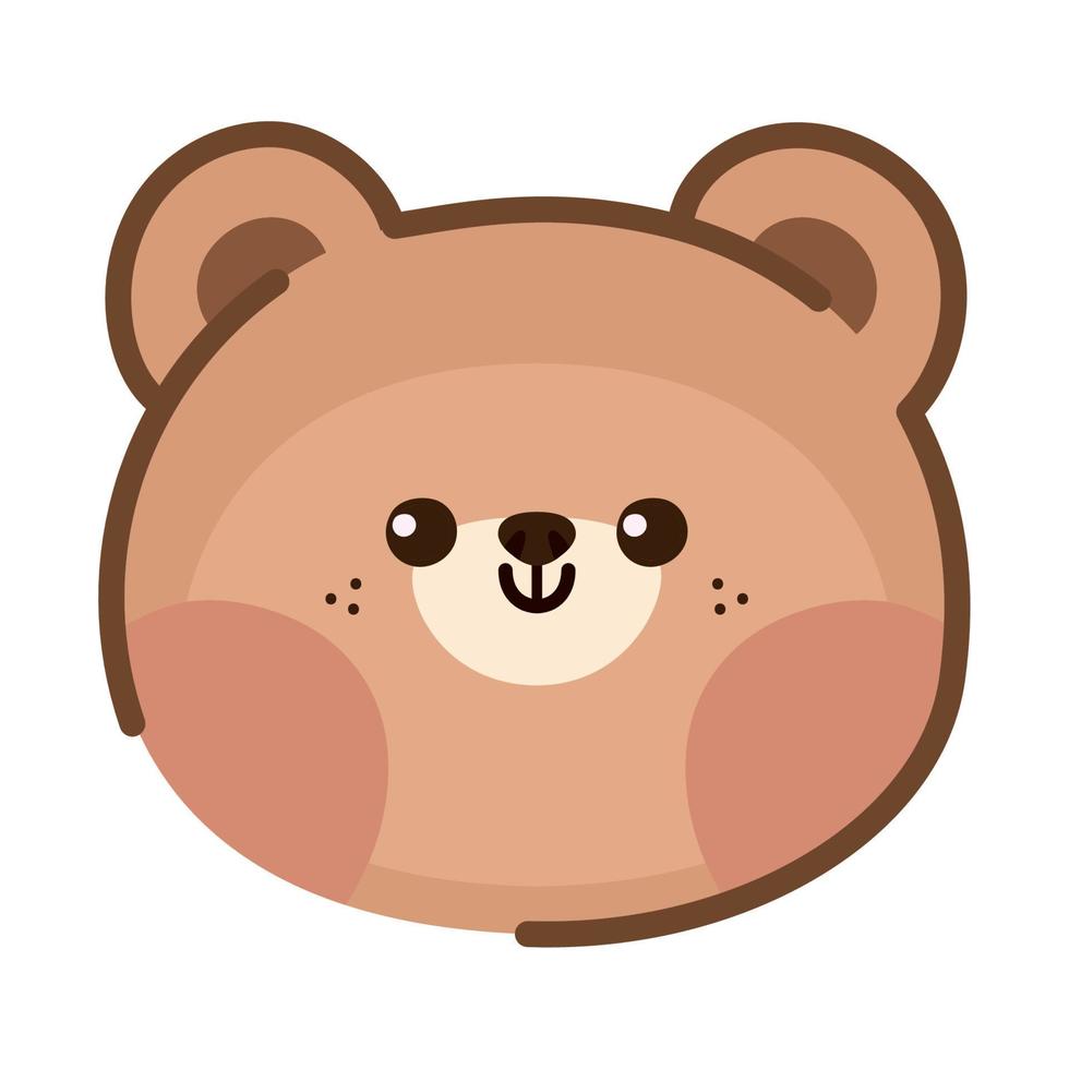 bear face design vector