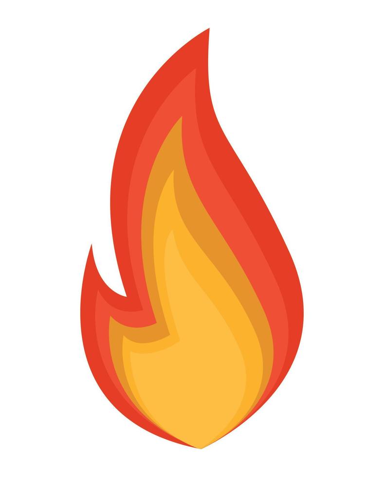 cute flame illustration vector