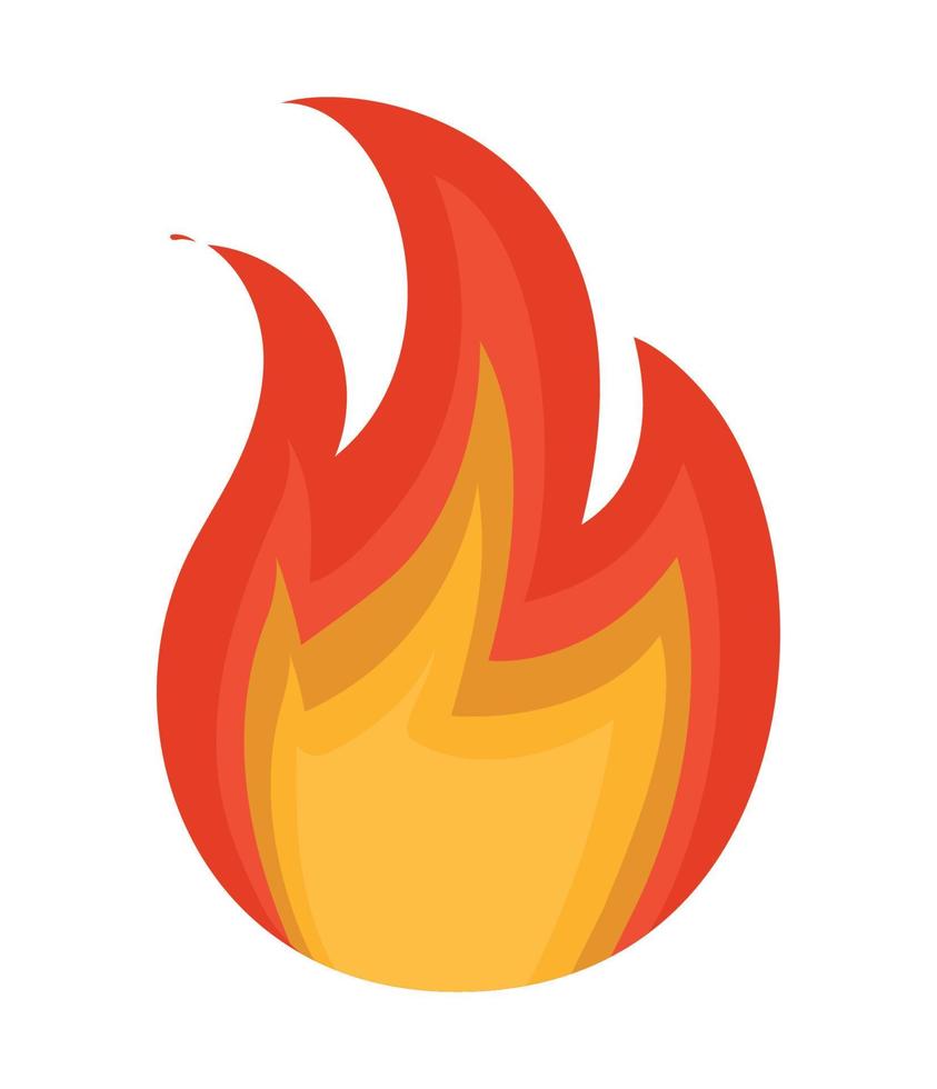 bright flame illustration vector