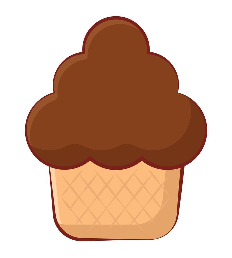 chocolate cupcake design vector