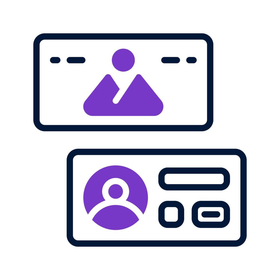 business card icon for your website, mobile, presentation, and logo design. vector