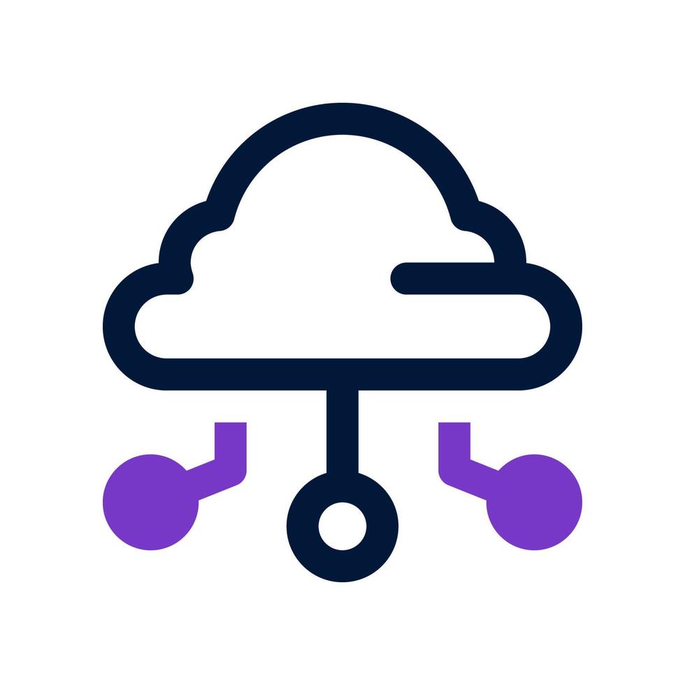 cloud hosting icon for your website, mobile, presentation, and logo design. vector
