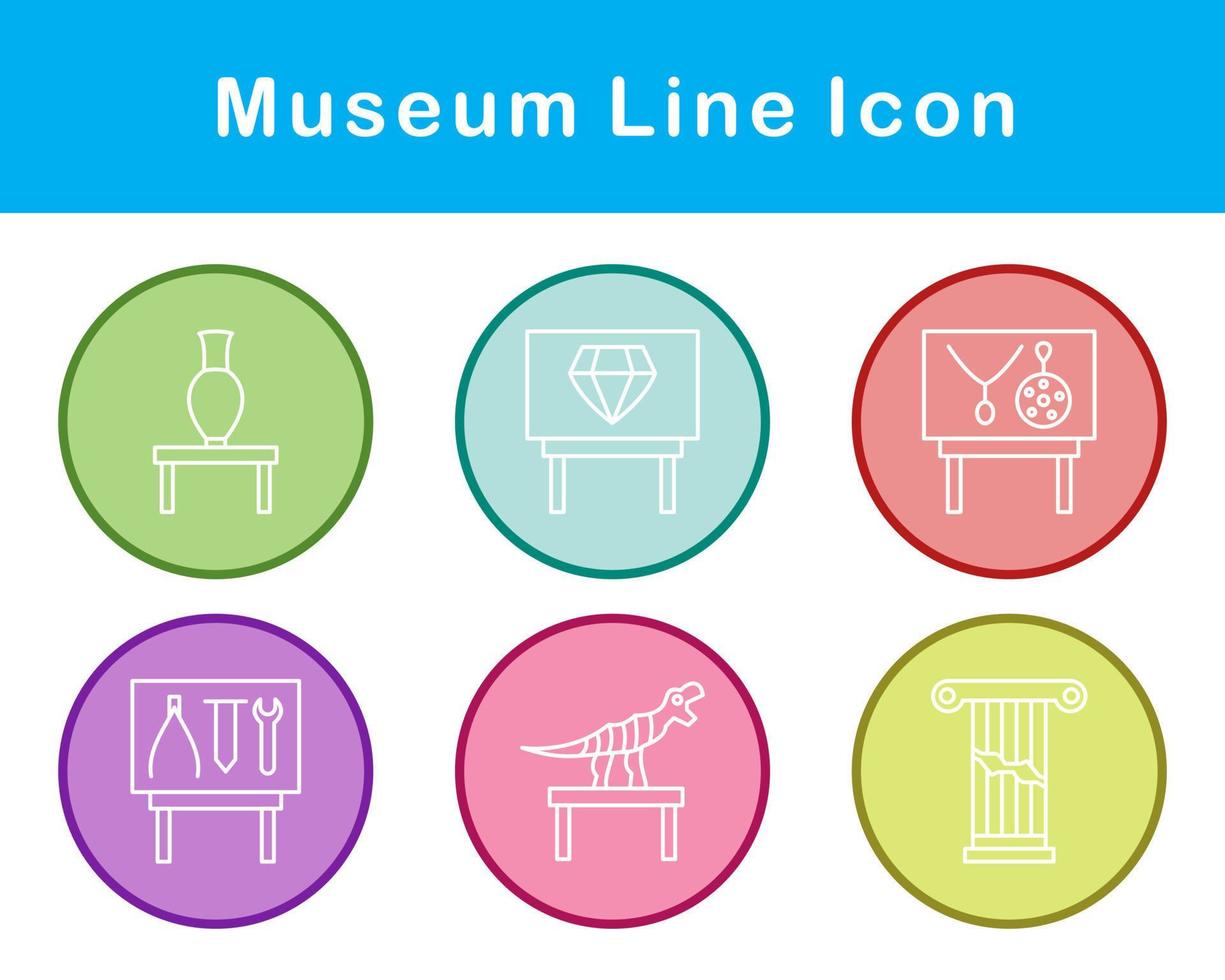 Museum Vector Icon Set