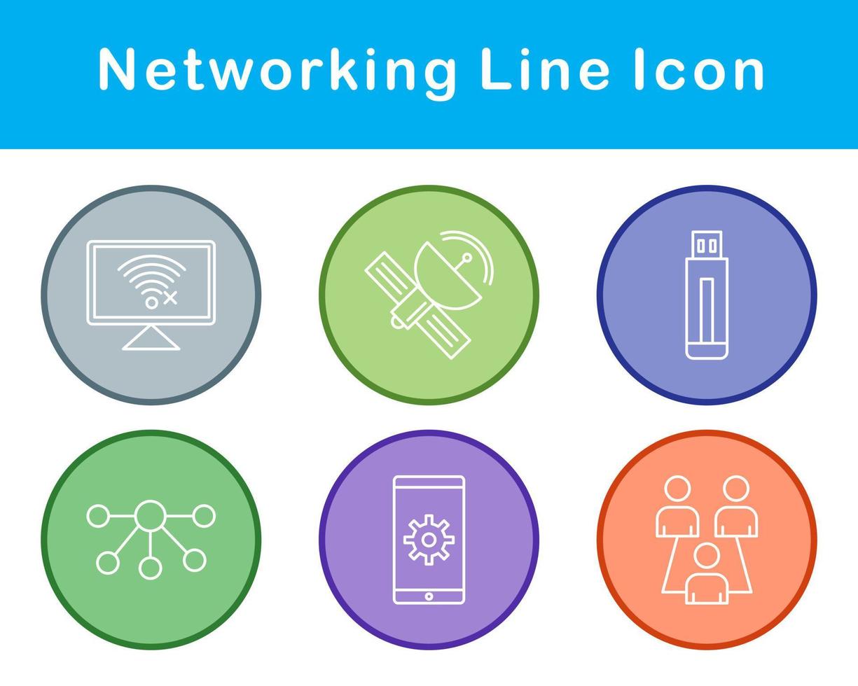 Networking Vector Icon Set