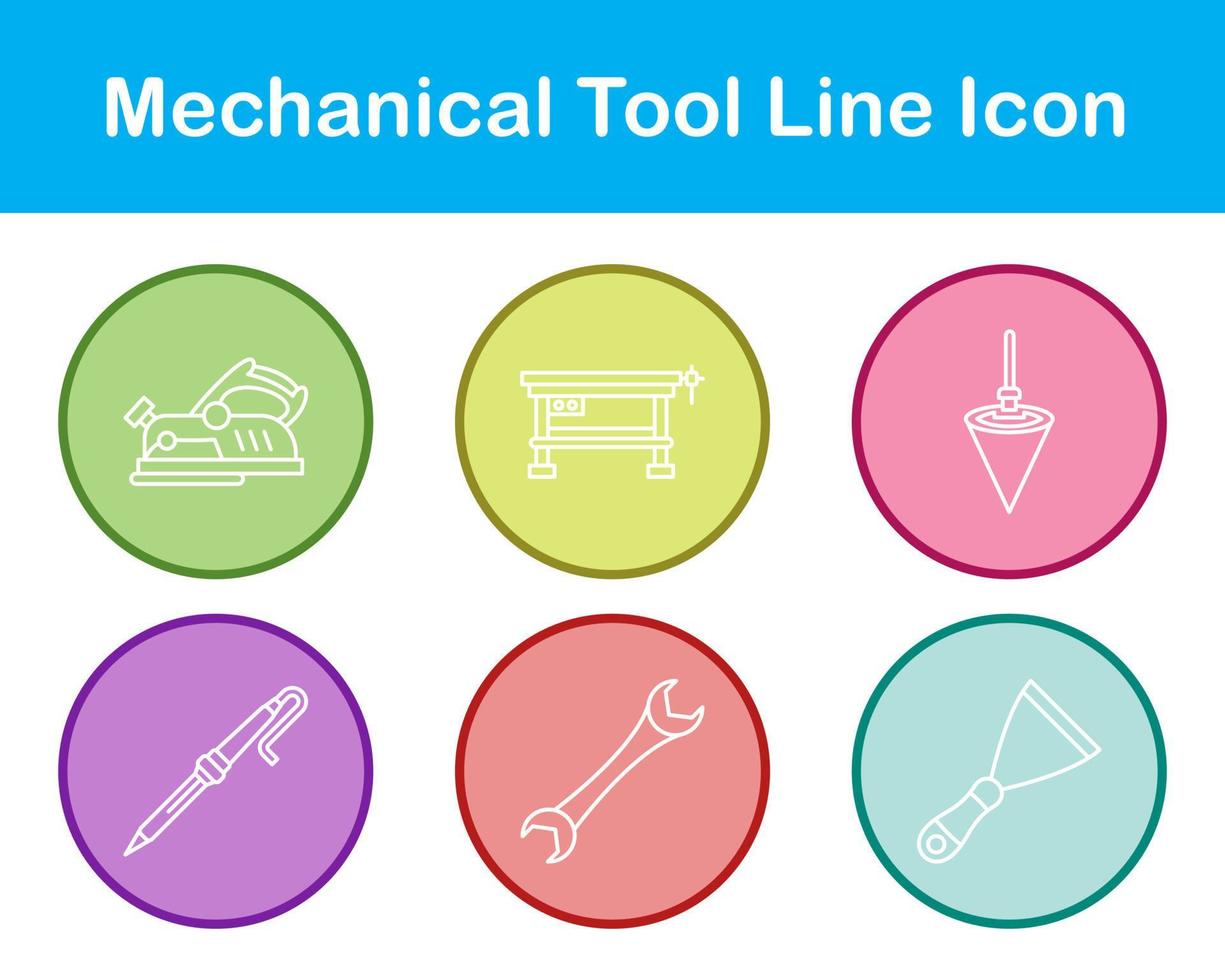 Mechanical Tool Vector Icon Set