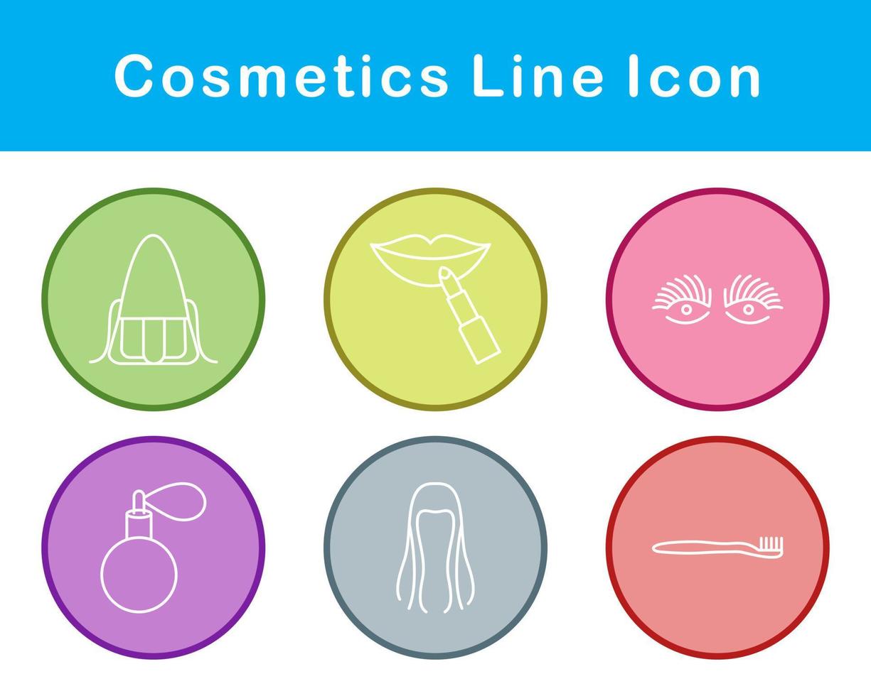 productos cosméticos vector icono conjunto