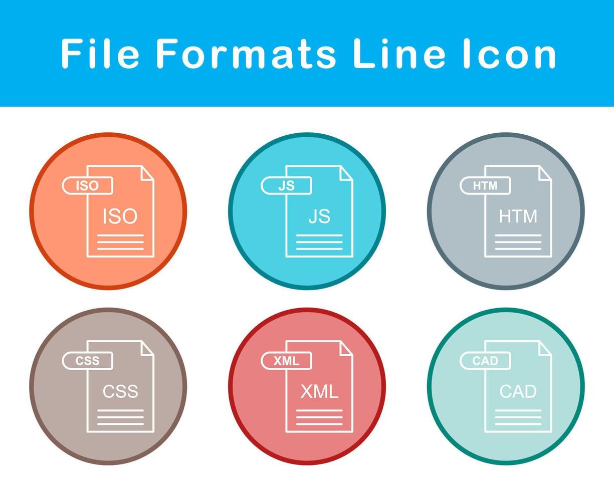 File Formats Vector Icon Set