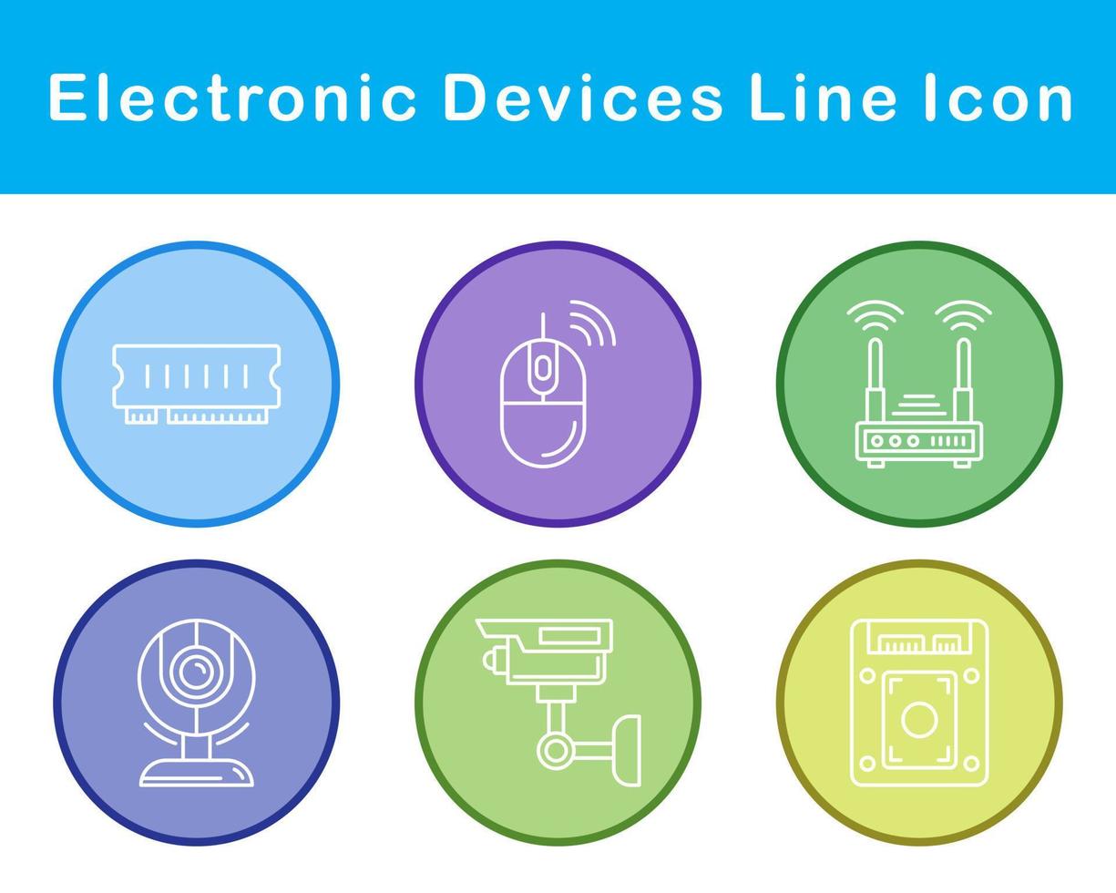 Electronic Devices Vector Icon Set