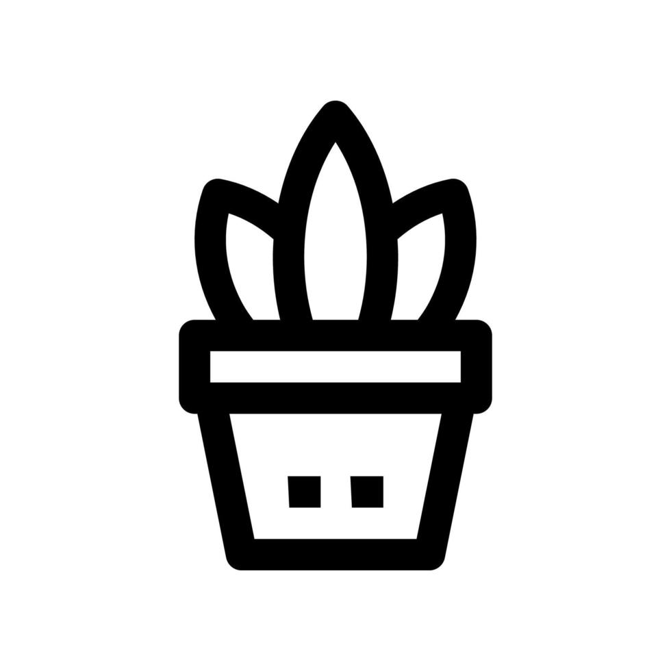 plant pot icon for your website, mobile, presentation, and logo design. vector