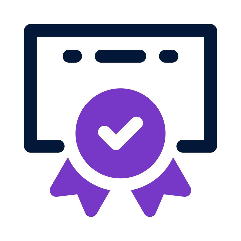 certificate icon for your website, mobile, presentation, and logo design. vector