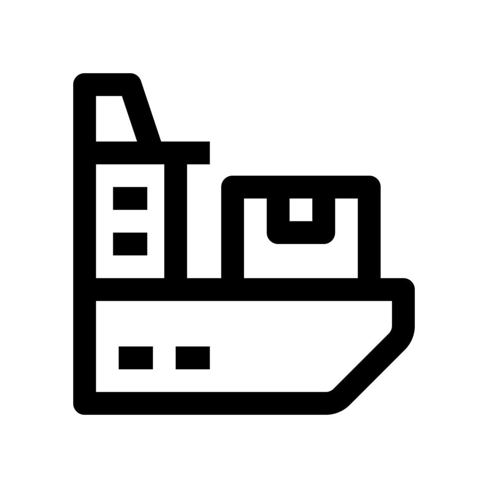 cargo ship icon for your website, mobile, presentation, and logo design. vector