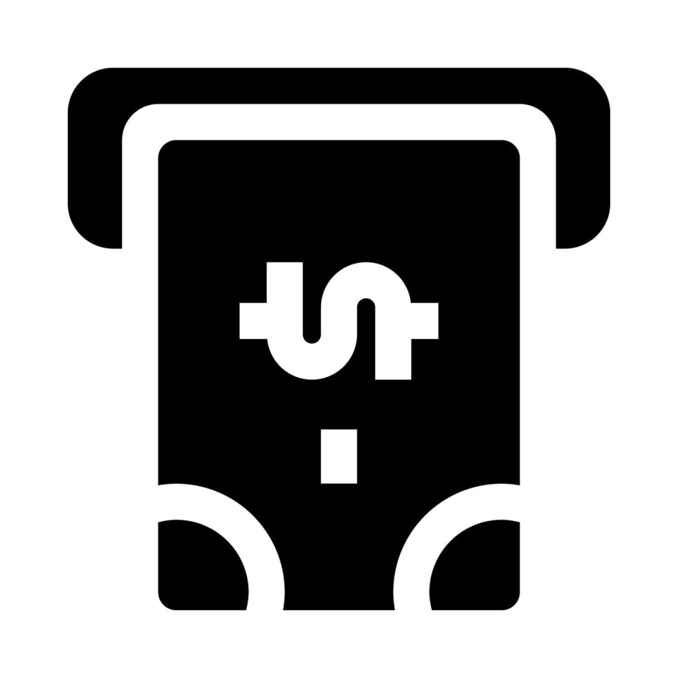atm machine icon for your website, mobile, presentation, and logo design. vector