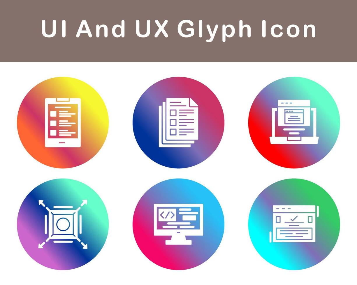 UI And UX Vector Icon Set