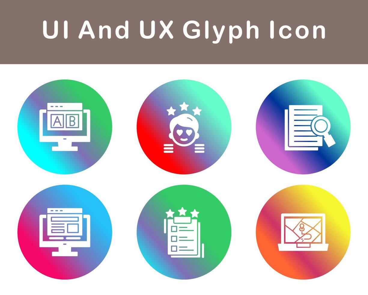 UI And UX Vector Icon Set