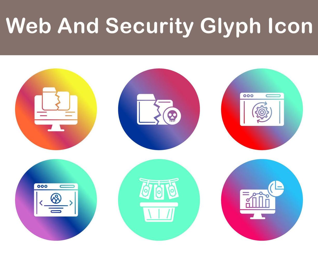 Web And Security Vector Icon Set