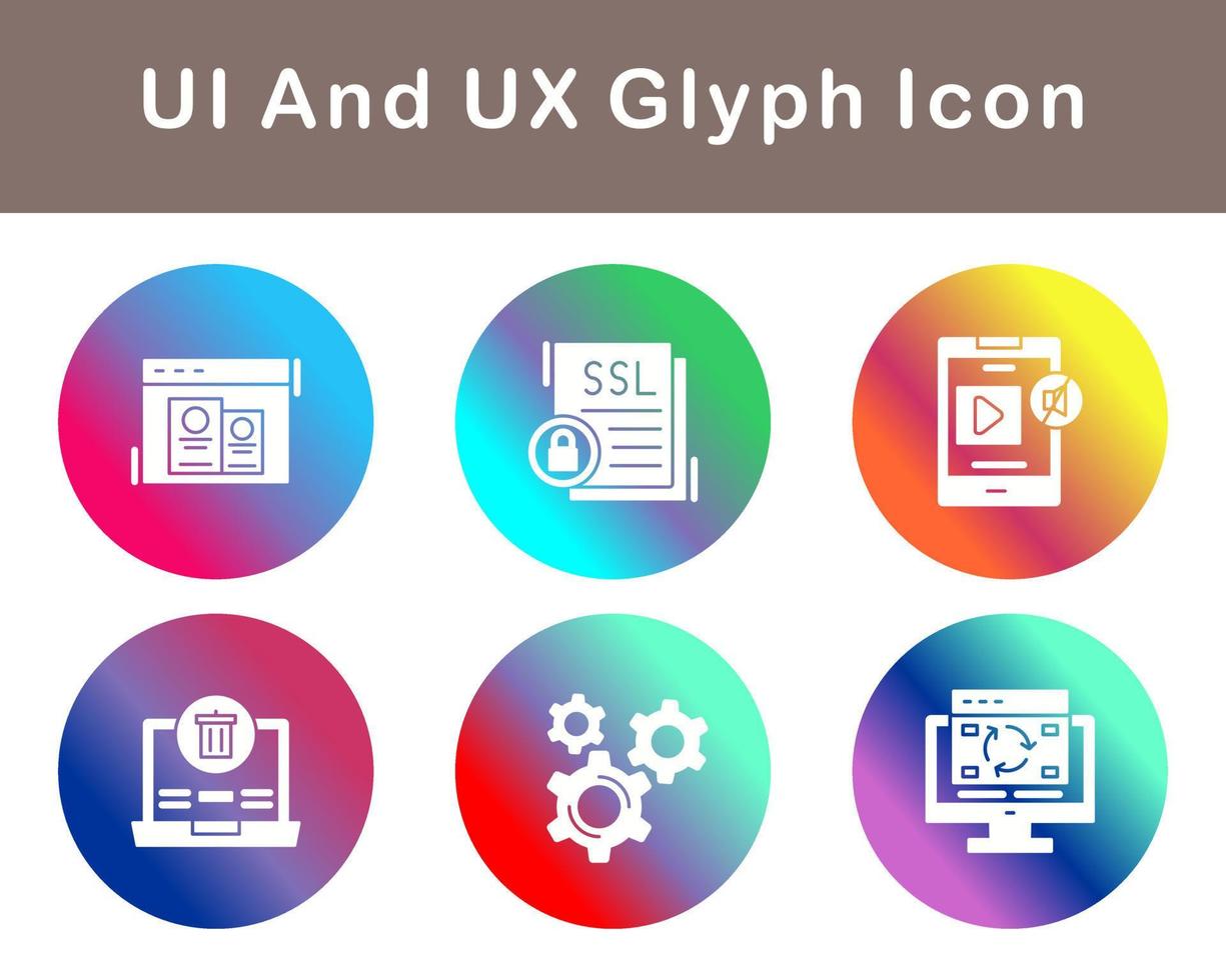 UI And UX Vector Icon Set