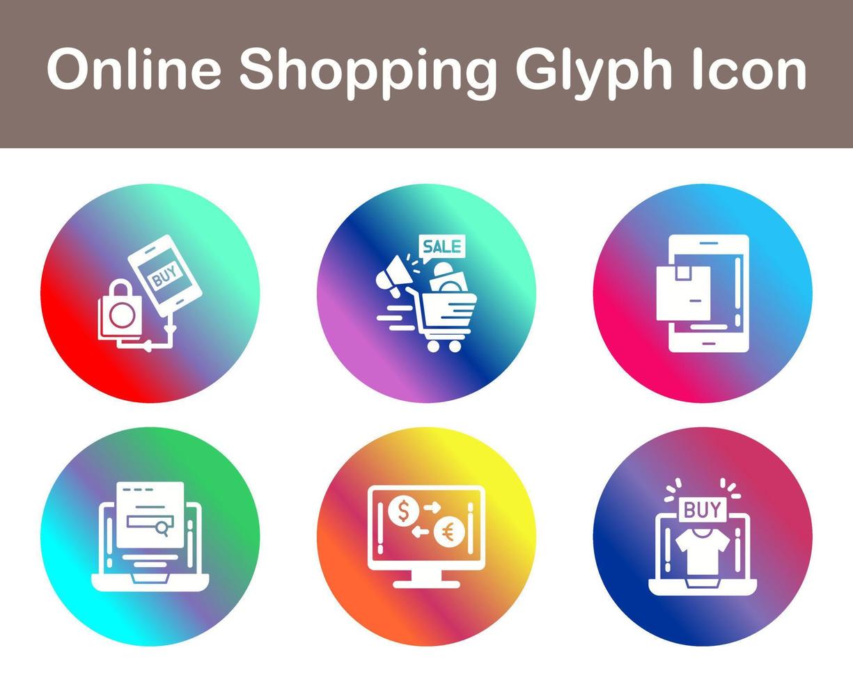 Online Shopping Vector Icon Set