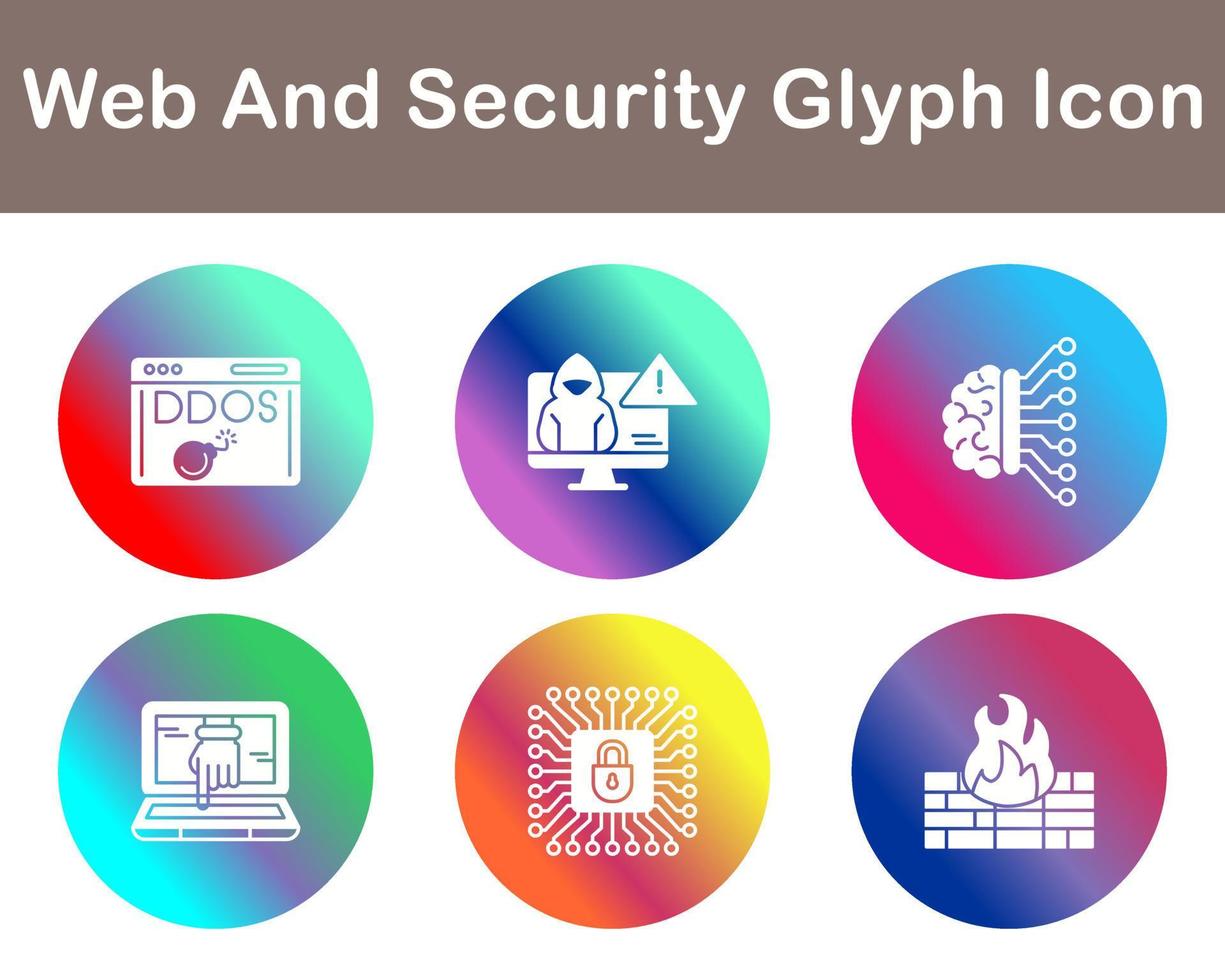 Web And Security Vector Icon Set