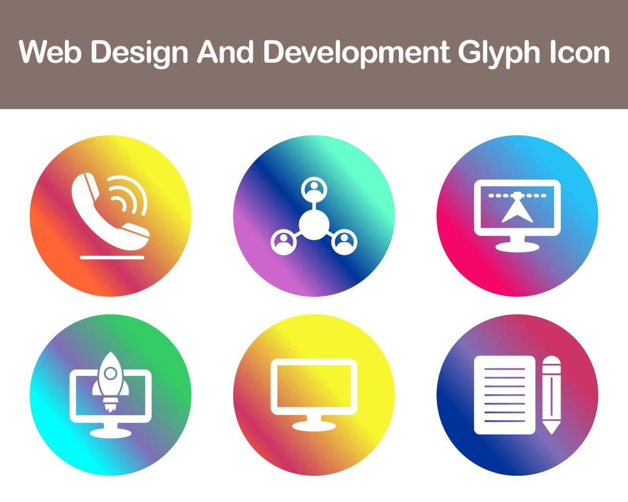 Web Design And Development Vector Icon Set