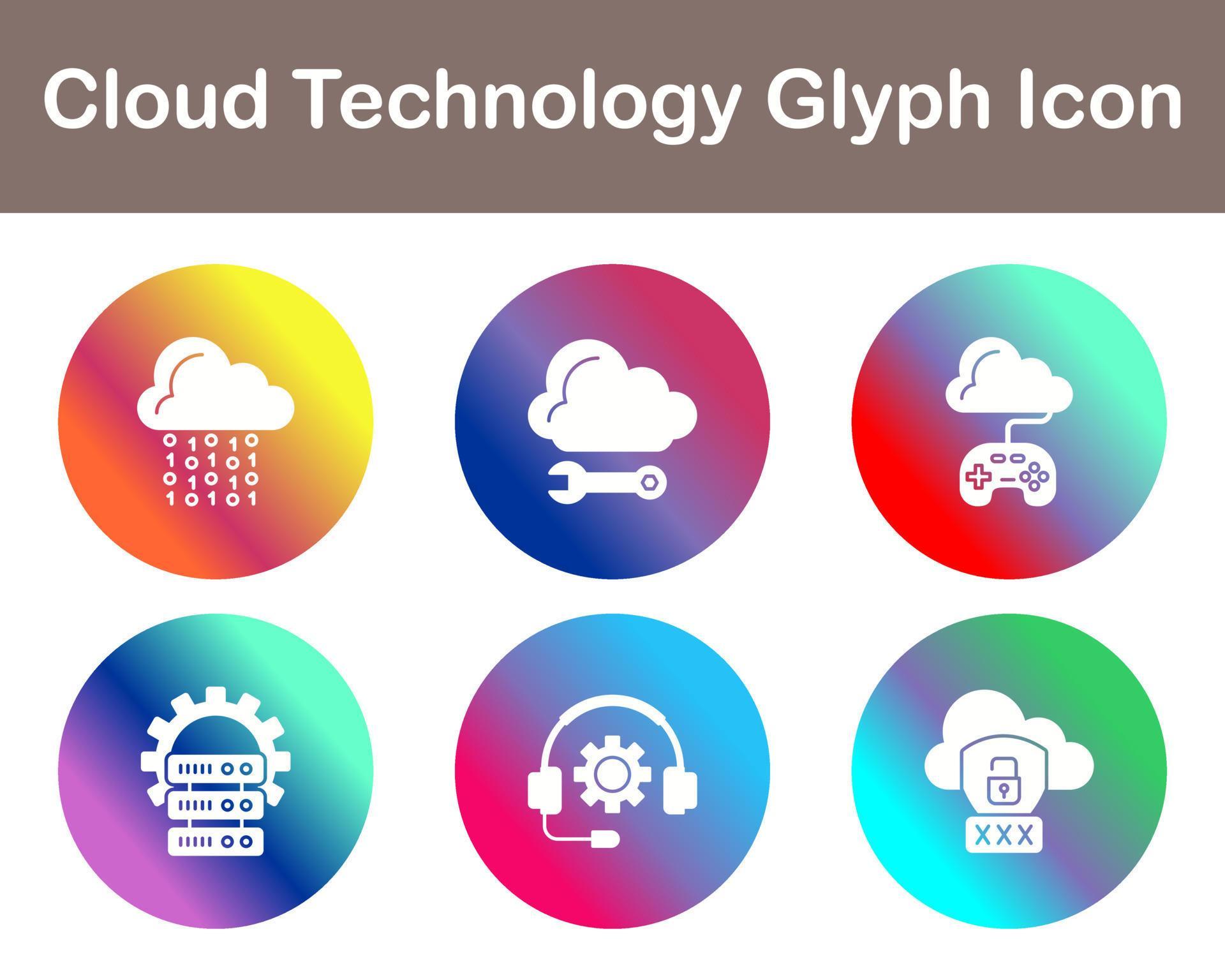Cloud Technology Vector Icon Set 21377421 Vector Art at Vecteezy