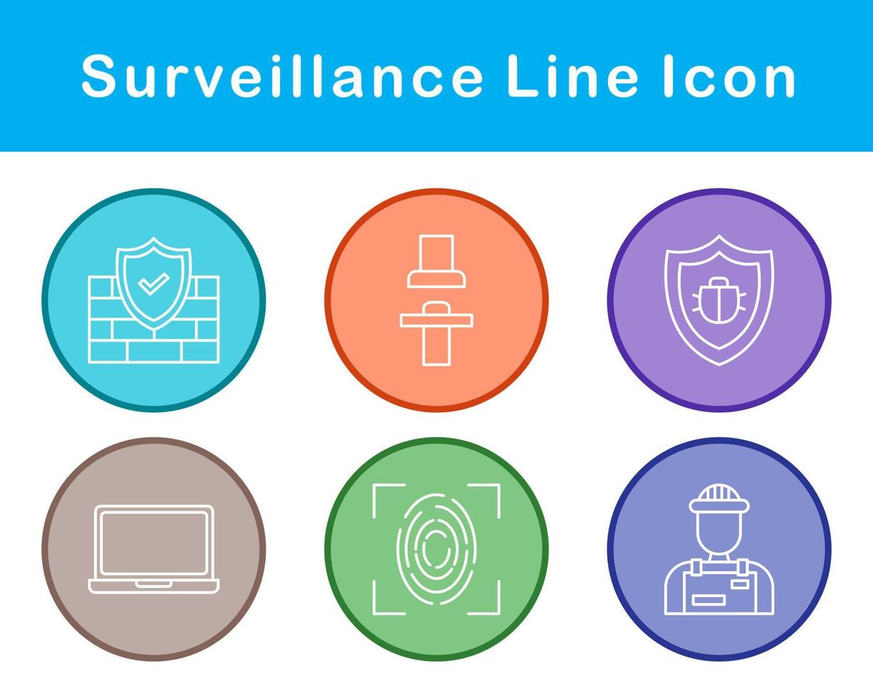 Surveillance Vector Icon Set