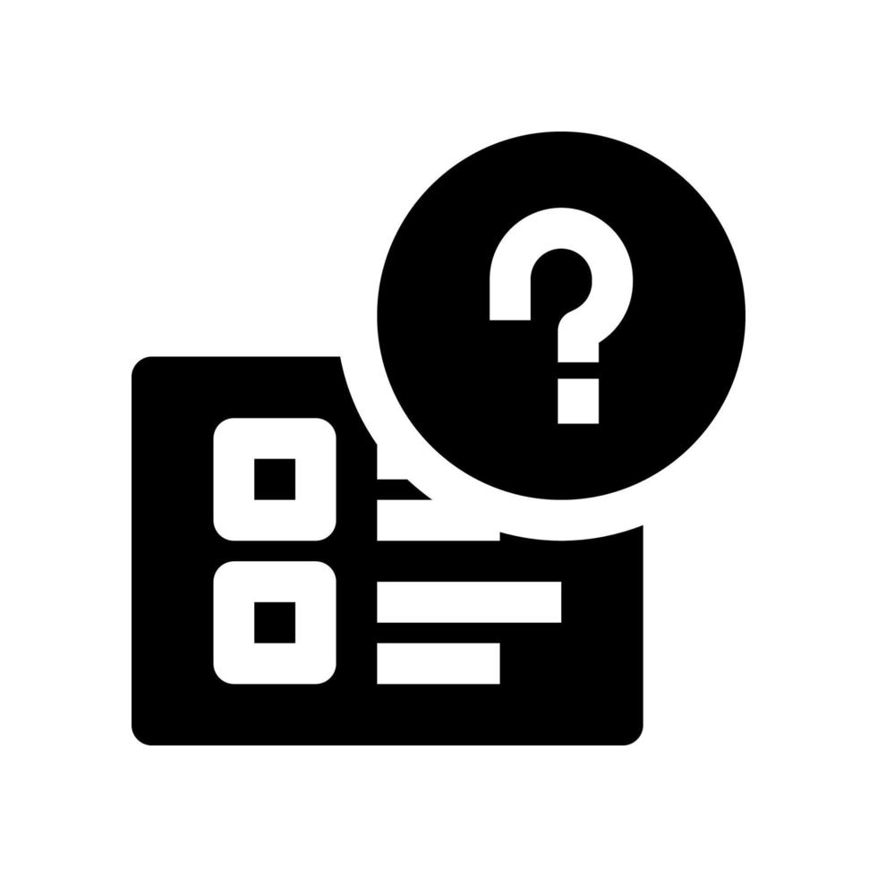 faq icon for your website, mobile, presentation, and logo design. vector