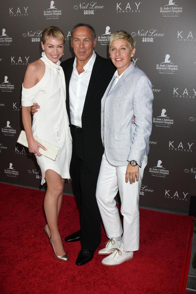 LOS ANGELES  JUL 22  Portia DeRossi Neil Lane  Ellen DeGeneres arrives at the Neil Lane Bridal Collection Debut at Drais at The W Hollywood Rooftop on July22 2010 in Los Angeles CA photo