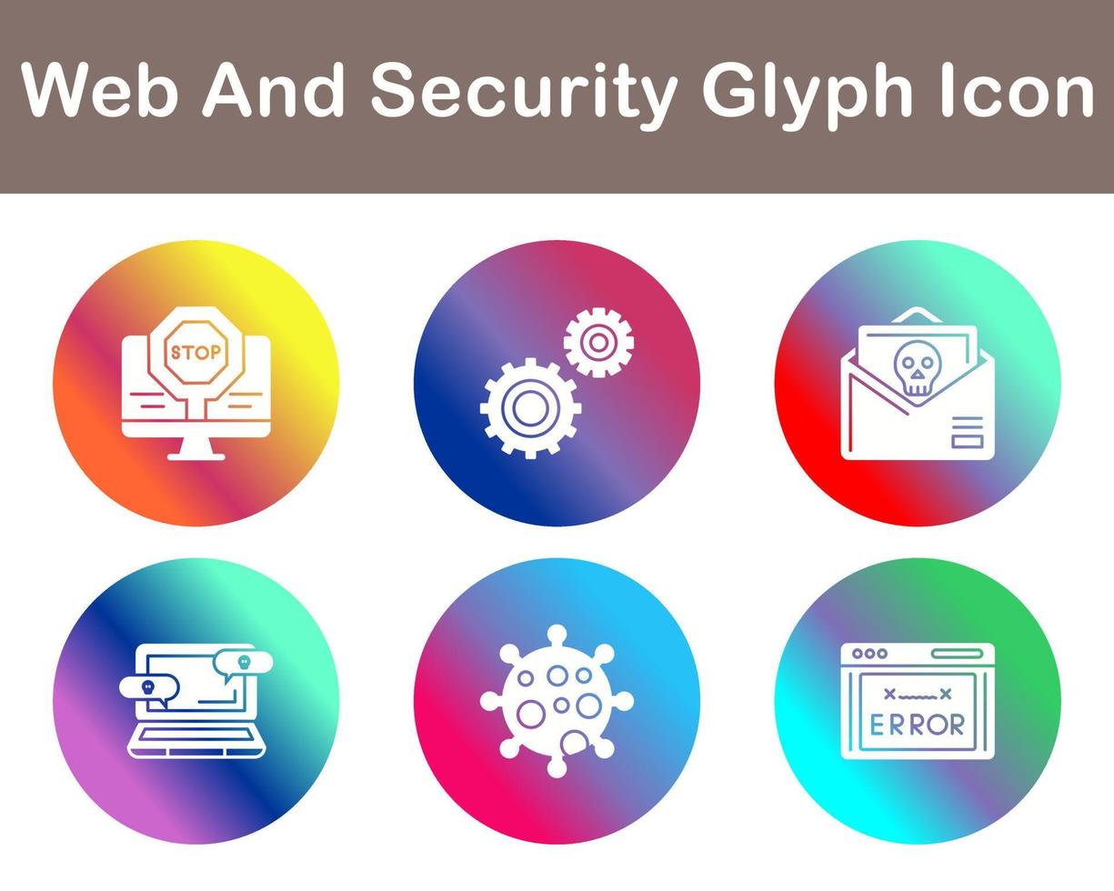 Web And Security Vector Icon Set