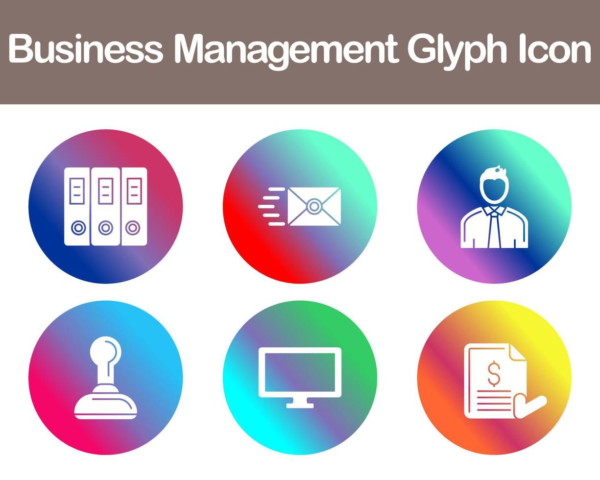 Business Management Vector Icon Set