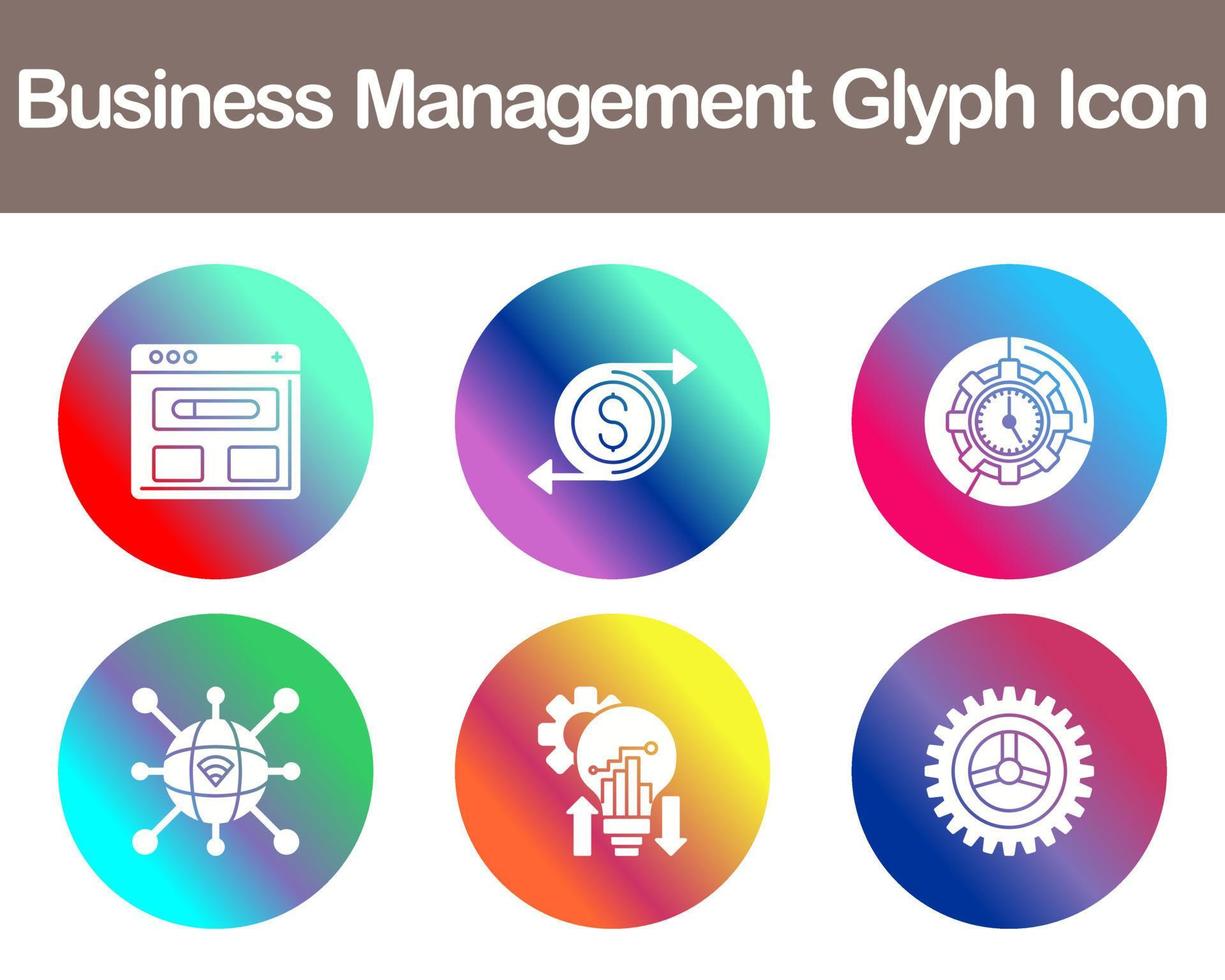 Business Management Vector Icon Set