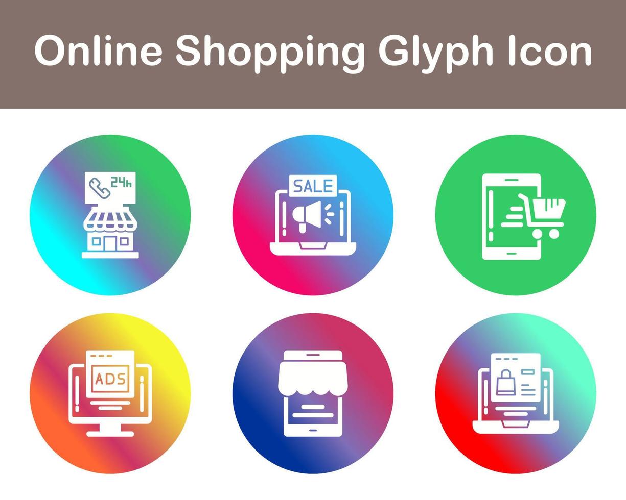 Online Shopping Vector Icon Set