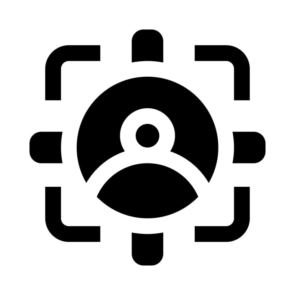 target audience icon for your website, mobile, presentation, and logo design. vector