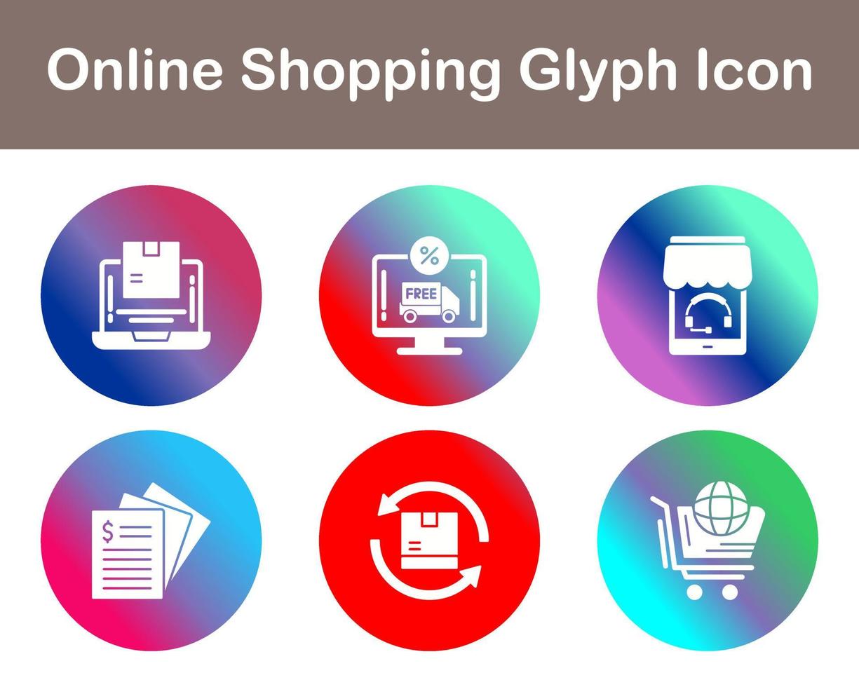 Online Shopping Vector Icon Set