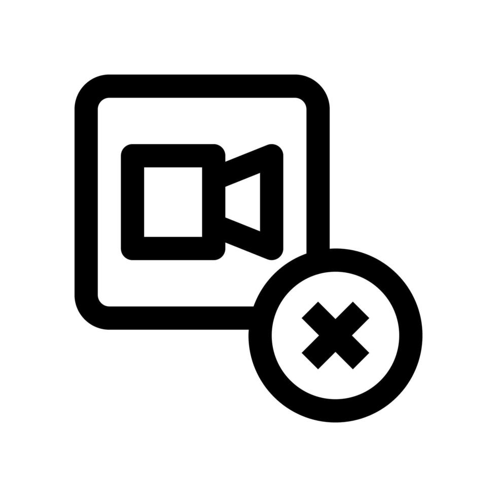 no video icon for your website, mobile, presentation, and logo design. vector
