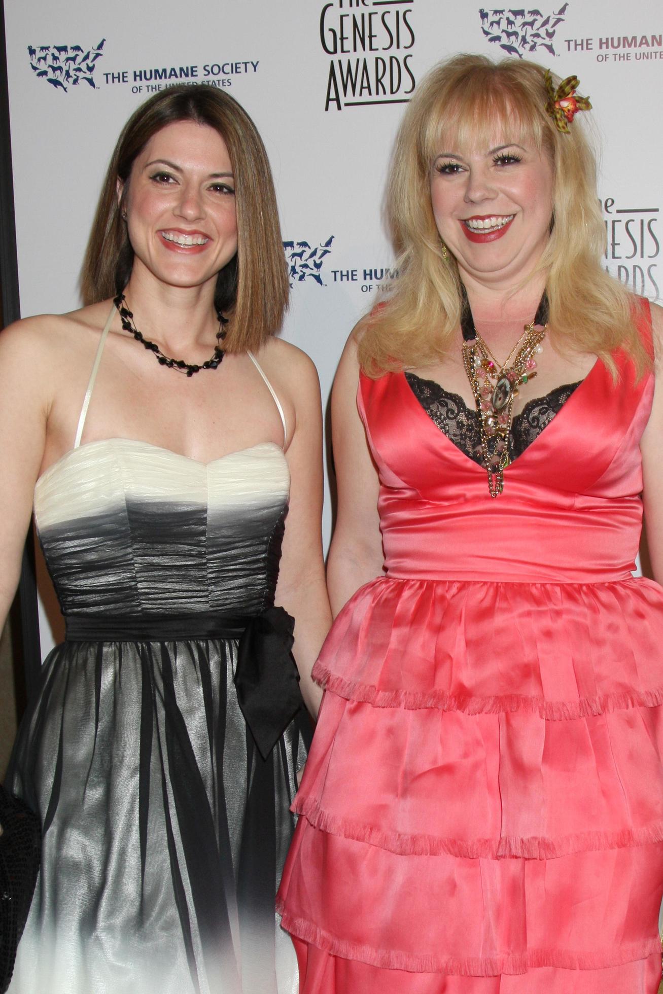 Melanie Goldstein Kirsten Vangsness Engaged arriving at the Genesis
