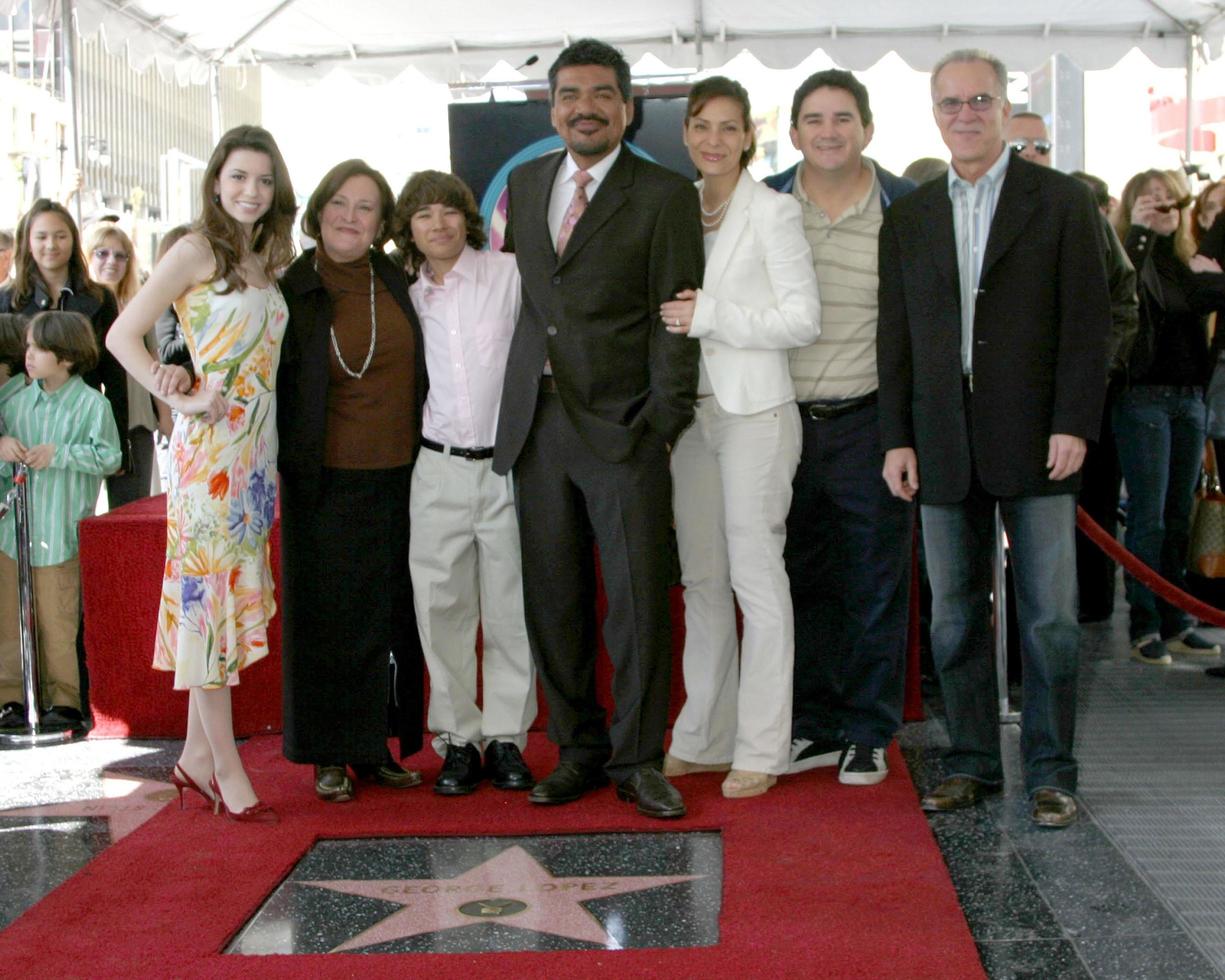 George Lopez Show CastGeorge Lopez Star on Hollywood Walk of FameHollywood  HighlandLos Angeles CAJanuary 29 20062006 photo