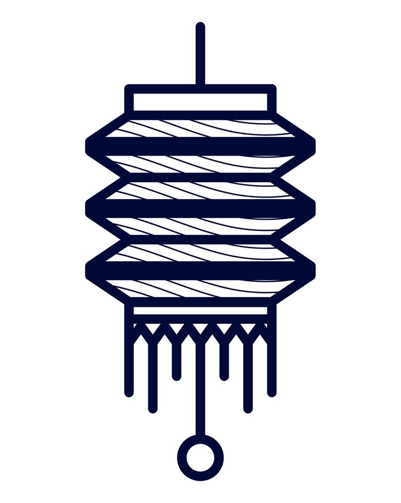 chinese lamp design vector