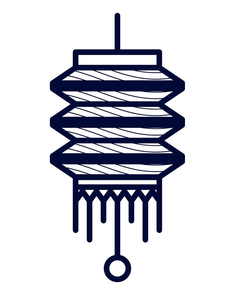 chinese lamp design vector