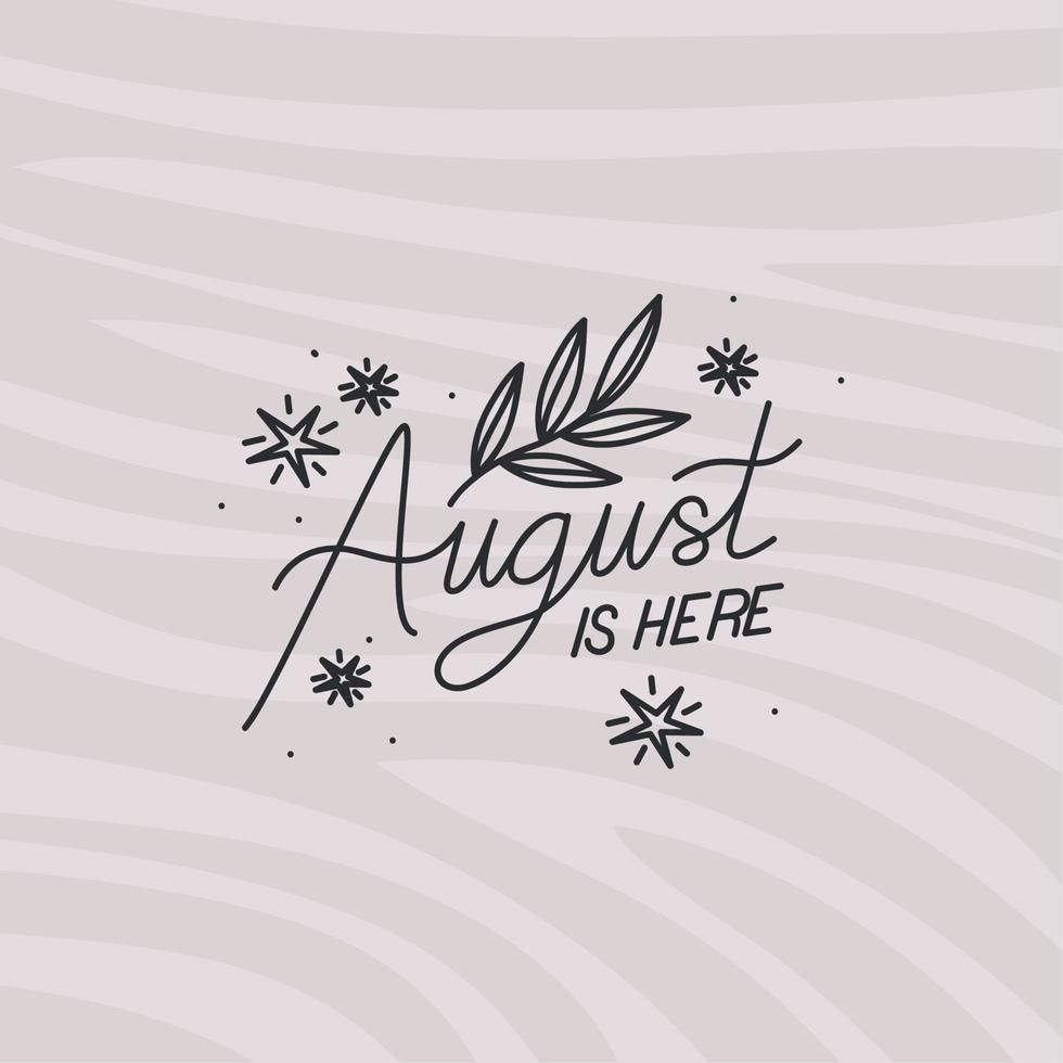 cartel of august is here vector