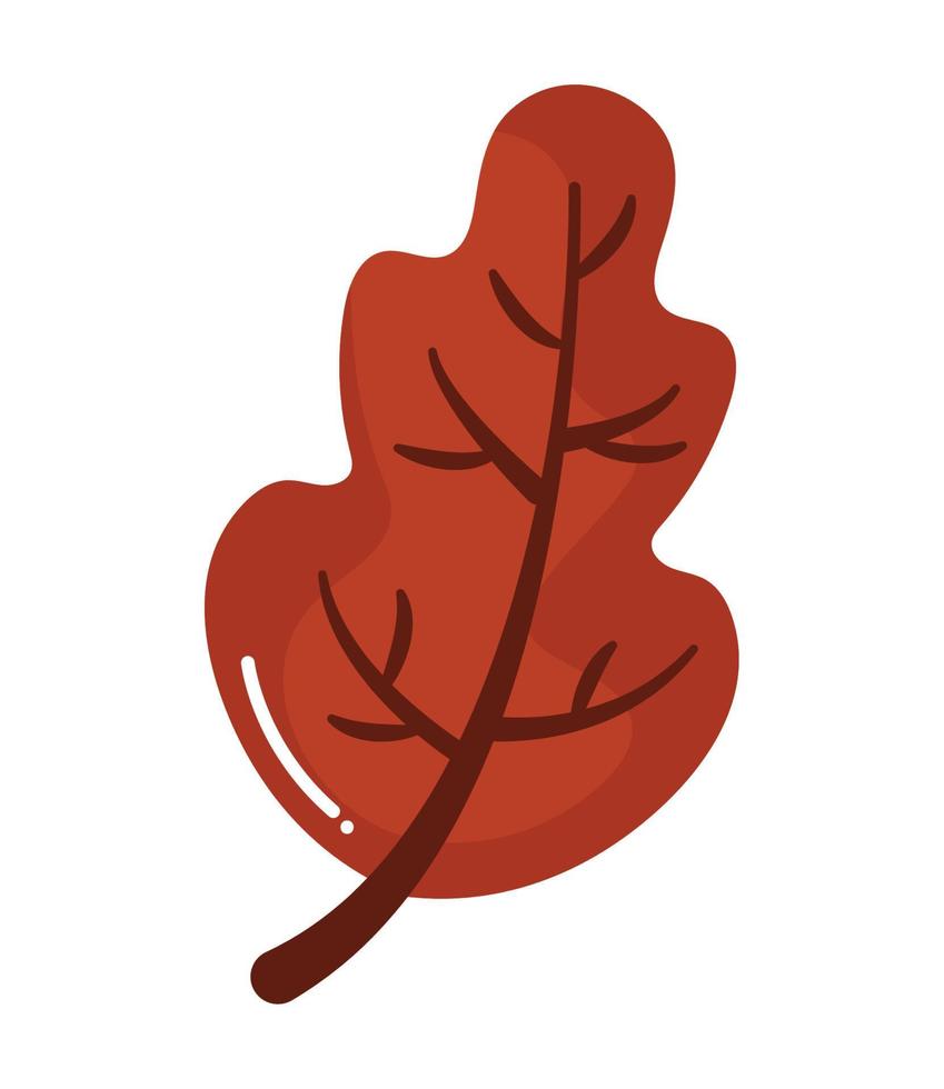 red fall leaf vector