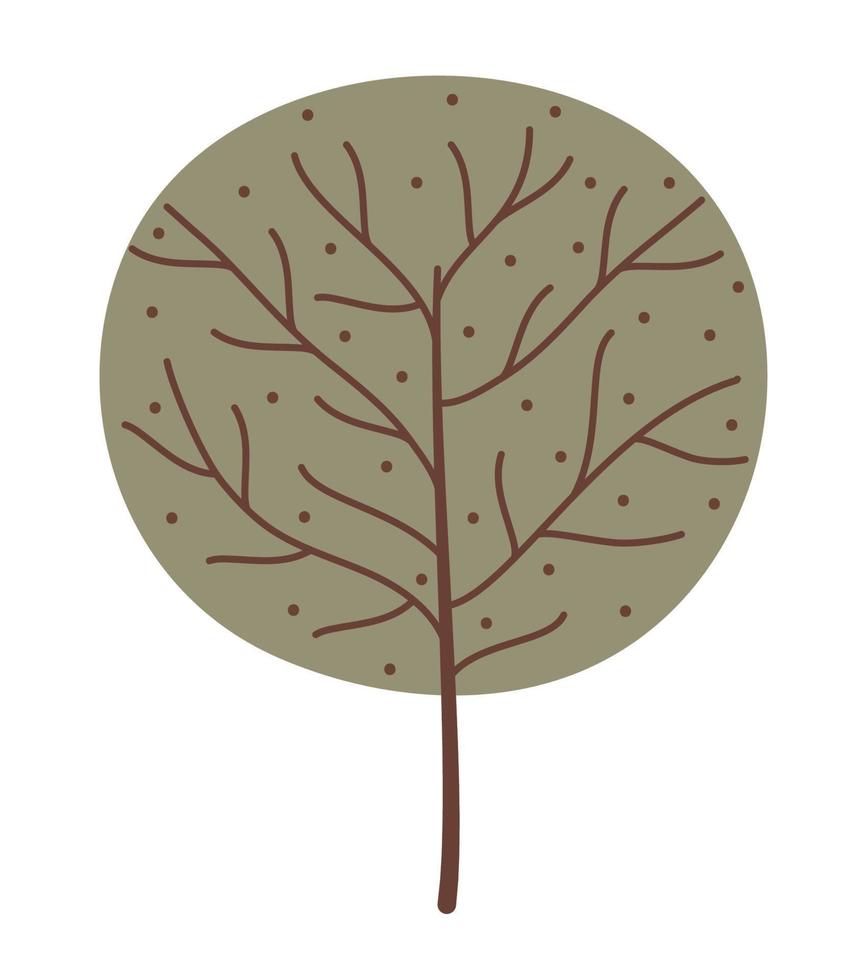 textured tree icon vector
