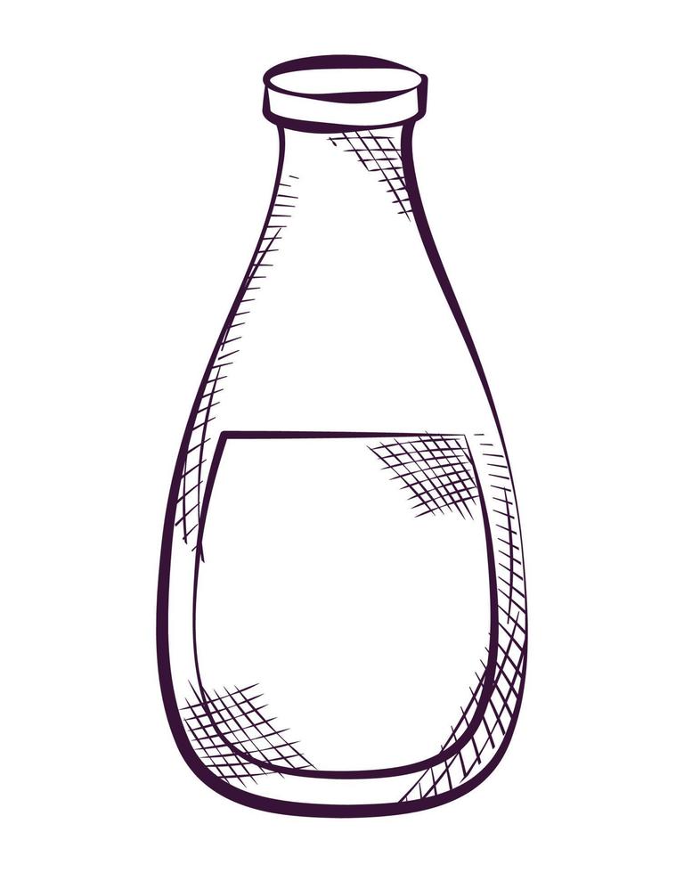 milk bottle design vector