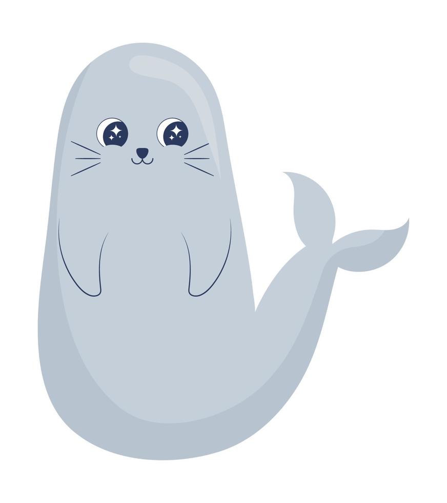 cute sea lion vector